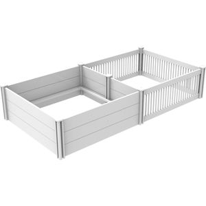 Puppy werpkist PVC compleet met warmtelamphouder en vetbed, inclusief uitloopren afmeting 200x100cm