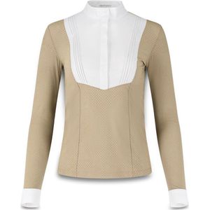 Kentucky Horsewear - Show shirt dames Heritage Air lange mouwen beige size 38