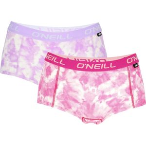 4-Pack O'Neill Dames Shorty Tie Dye Ondergoed 800792 - Paars / Roze - Maat XL