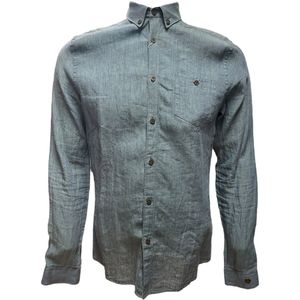 Cast Iron overhemd - Blauw - Maat M
