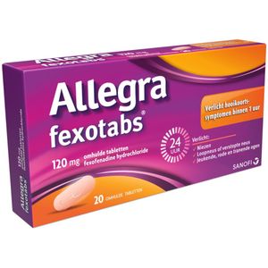 Allegra Fexotabs Bij Hooikoorts - 3 x 20 tabletten - Voordeelverpakking