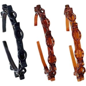 Brenzoos - 3-delige set haarbanden met twist-clip en ingebouwde klemmen - Vlechtgereedschap voor professioneel haarstyling - Verkrijgbaar in kleur2 en maat S