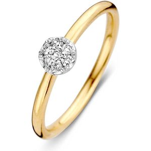 Ring bicolor briljant 0.10 crt.