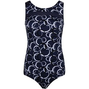 Mila Chloorbestendig Badpak Cirkels X51280-23CHL navy navy-38