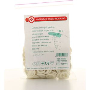 Noba Vingerlingen Latex - Vingercondoom Latex - Vingerling Latex - 100 stuks - M