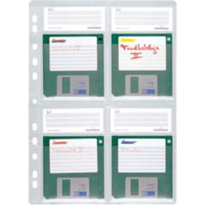 Durable Diskette-ordnerhoes 4 diskettes 3,5 inch Transparant 5 stuk(s) 524319