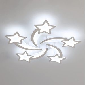 LED Plafondlamp, 60W 6700LM Kinderkamer Plafondlamp, Woonkamer Slaapkamer Kinderkamer Licht, 6500K Koel Wit Licht