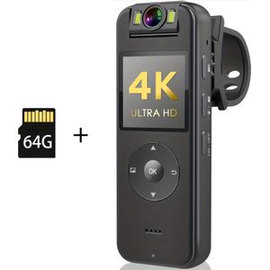 Nivard Spy Cam - Bodycam - Politie - Chest Camera - Spy Camera - Verborgen Camera - Spionage Camera - Action Camera - HD + 64GB