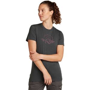 Icebreaker - Merino 150 Tech Lite - T-shirt - Zwart - Korte Mouwen