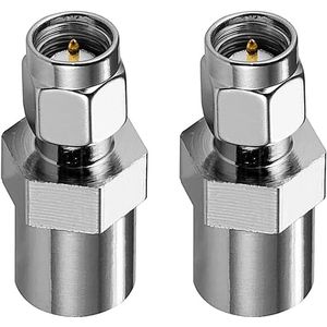 2pcs 4G Antenna Adapter - SMA Plug to FME Plug Adapter voor 2G 3G 4G LTE Antenna Router UMTS Mobile Broadband WLAN Wireless