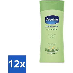 Vaseline - Aloe Soothe - Bodylotion - Verzachtend - 200 ml - Voordeelverpakking - 12 stuks
