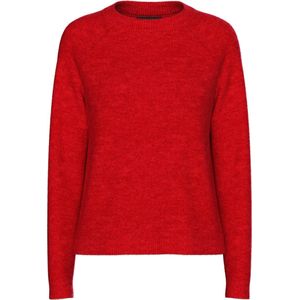 Pieces - Pcjuliana Ls O-neck Knit Noos Bc 17126277 - Trui - Goji Berry - Dames