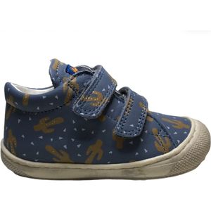 Naturino velcro's bumper cactus lederen sneakers Cocoon blauw mt 18