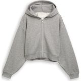 Tom Tailor Cropped hoodie Sweatjack met glitterlook