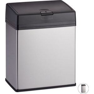 Relaxdays prullenbak - 3 l - afvalbak - afvalemmer - vuilnisemmer - keuken & badkamer - 3 Liter
