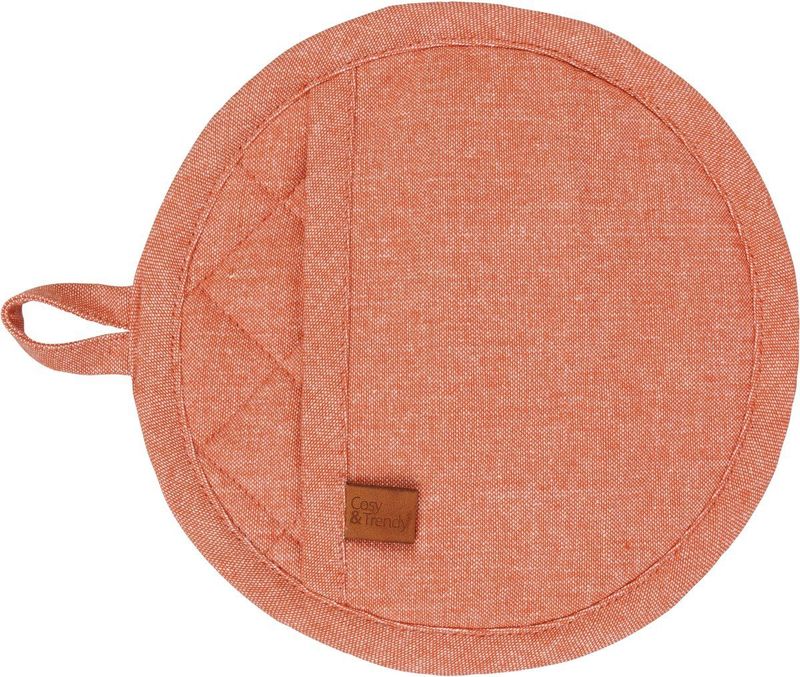 Cosy Trendy - Pannenlap Stoff - Roest - Ø 20 cm - Dichtgeweven Katoen