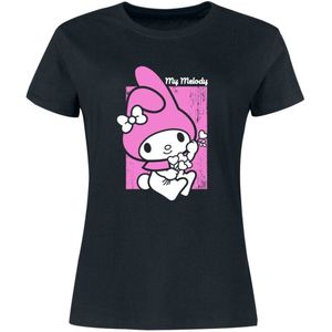 Hello Kitty Hello Kitty and Friends - My Melody Dames T-shirt - zwart - S