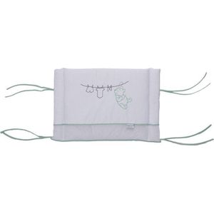 Anel Pooh Fresh Mint - Hoofdbeschermer klein borduur - Wit/Mintgroen