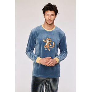 Pyjama heren woody kat gestr broek
