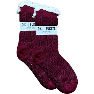 BLACK FRIDAY - Sukats® Huissokken - Homesocks - Maat 36-41 - Dames Huissokken - Antislip Sokken - Fluffy Sokken - Slofsokken - Variant 104 - Meerdere Maten en Varianten - Verwarmde Sokken