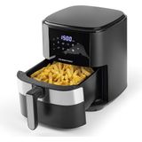 Gourmet Maxx Hetelucht friteuse digitaal, 6,2 liter, 1500 watt, zwart