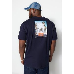 Trendyol TMNSS23TS00133 Volwassenen Mannen - marineblauw - 3XL