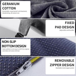 Zitkussen Van Traagschuim Voor Bureaustoel, Zitkussen Voor Billen En Lendenen Voor Stuitbeen-, Staartbeen- En Rugpijn,zwart