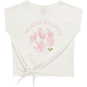 ROXY - T-shirt - Wit - Katoen - Korte Mouwen - Bedrukt Motief