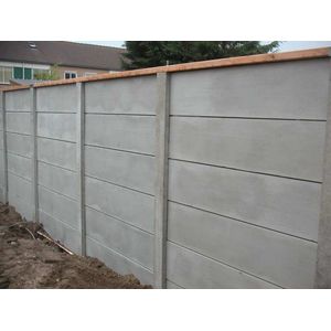 Intergard Beton Schutting Basic Grijs Dubbelzijdig 200x193cm