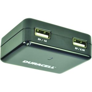Duracell Dual USB reis oplader - voor tablet en smartphone