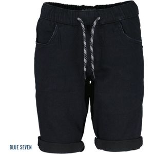 Blue Seven - korte spijkerbroek - zwart