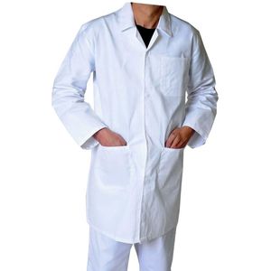 Polykatoenen laboratoriumjas voor volwassenen - veelzijdige werkkleding voor technici en studenten (maten XXS - 5XL)