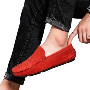 Livano Loafers Heren - Met Hak - Herenschoenen - Instappers - Rood - Maat 36.5