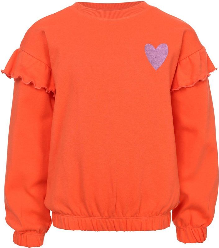 LOOXS Little 2601-7308-226 Meisjes Sweater - Maat 92 - Oranje van 94% Cotton 6%elastan