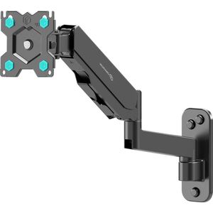 Monitor muurbeugel standaard één arm uittrekbaar 13-34 inch zwart - VESA compatibel