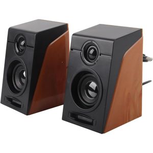 - HiFi PC Speakers with Deep Bass, Adjustable Volume, Low Distortion - USB Power Supply - Plug and Play - for Desktop, TVs, Computers, Laptops, Phones