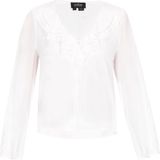 usha BLACK LABEL - Blouse - Wit - Klassieke Blouse - Lange Mouw