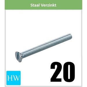 Metaalschroef M3 x 20mm (10 stuks)
