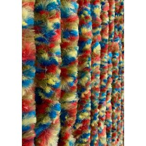 Jekra Vliegengordijnen - Deurgordijn kattenstaart - multicolor - 90x210cm