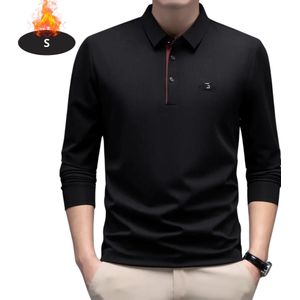 Nivard Poloshirt Heren - T-Shirt Heren - Shirt - Overhemd - Polo Shirt Lange Mouwen - Legergroen - S