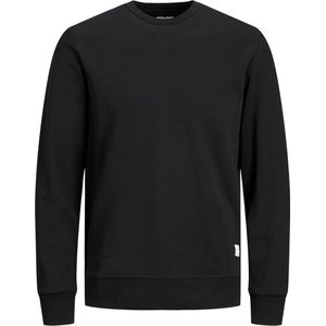 JACK & JONES sweatshirt katoen - O-hals - zwart - Maat: L