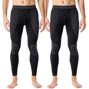 Ladeheid Thermobroek 2 Pack Set - Thermo ondergoed – Heren - Thermo Legging – Grafiet-Grafiet – M - LA-LA40-MEN-Pants-2B