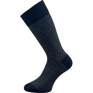 Lamswollen sokken - Gemêleerd Zwart - Maat 41-44