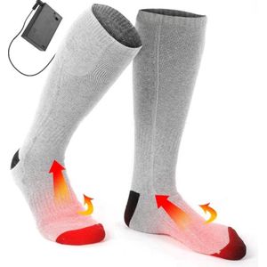 Verwamde Sokken - Elektrisch - Oplaadbaar - Fluffy Sokken - Katoen - Grijs