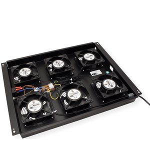 Roline - 19-inch Dakventilator - Zwart - 6 Fans - ON/OFF