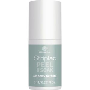 Alessandro Striplac Peel or Soak Gel Nagellak - Down To Earth - Mint Groen Shimmer - 5ml