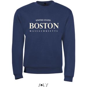 Sweatshirt 2-205 Boston Massachusetts - Navy, xS