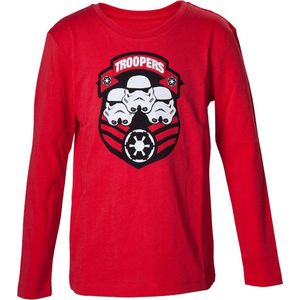 Star Wars - Troopers - Rood Kids Shirt - 110/116