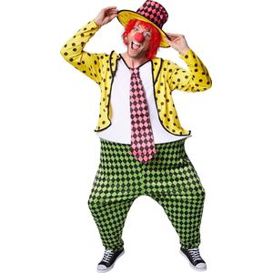 dressforfun - Herenkostuum weelderige clown Pepe XL - verkleedkleding kostuum halloween verkleden feestkleding carnavalskleding carnaval feestkledij partykleding - 300790