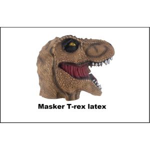Masker T-rex latex - Creepy Dinosaurus thema feest festival griezel halloween